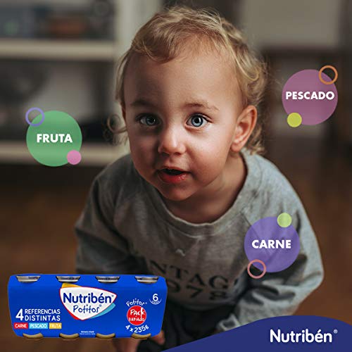 Nutribén Nutribén- Packs De Potitos Variados De Carne, Pesacdo Y Fruta (2X4) 8X235 Gr. 8 Unidades 1880 g