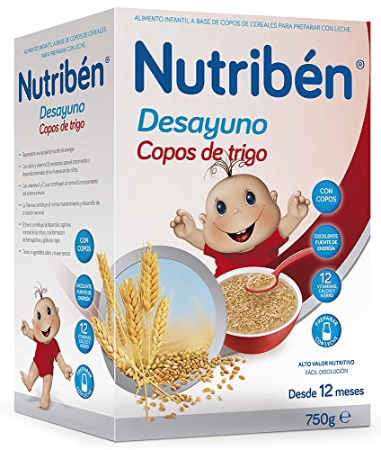 Nutribén Papilla - Desayuno Copos de Trigo, 750 g