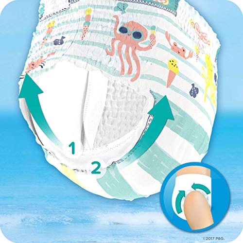 Pampers - Pantalones de baño Splasher, Tamaño del paquete 3-4, 96 pañales (8x 12 pañales)