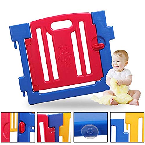 Parque de Bebe XL 8 Piezas Star Ibaby Play Twin/Incluye alfombra puzzle 16 piezas/Multiples Formas de Montaje