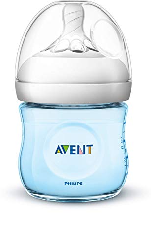 Philips Avent SCD301/04 - Set de recién nacido gama natural, 4 biberones, chupete y escobilla, azul