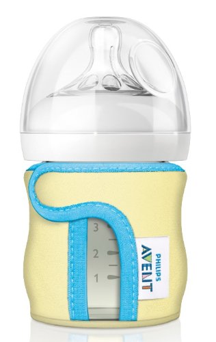 Philips Avent SCF675/01 - Funda para biberón de cristal 120 ml, lavable a 40 °C, mantiene los líquidos calientes o fríos