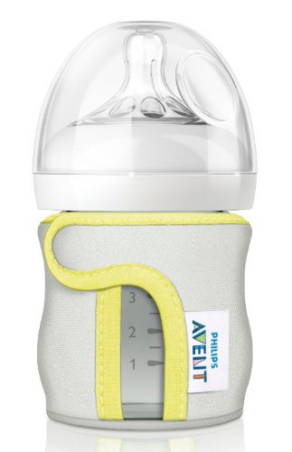 Philips Avent SCF675/01 - Funda para biberón de cristal 120 ml, lavable a 40 °C, mantiene los líquidos calientes o fríos