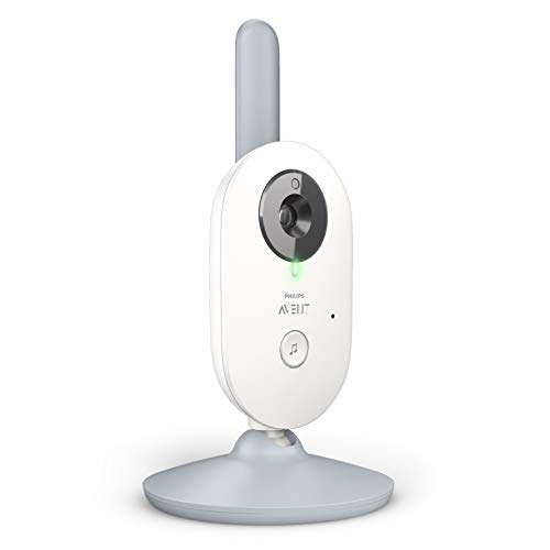 Philips Avent Vigilabebés con cámara SCD833/01 - Vigilabebés con vídeo digital con privacidad y seguridad (A-FHSS), pantalla a color de 2,7", nanas relajantes e intercomunicador