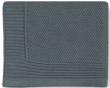 Pirulos 28013014 - Toquilla tricot texturas, 80 x 110 cm, color gris marengo