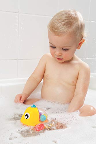 Playgro Juguete para Baño Pez Nadador, A partir de los 12 meses, Multicolor, Sin BPA, Naranja/Amarillo, 40181