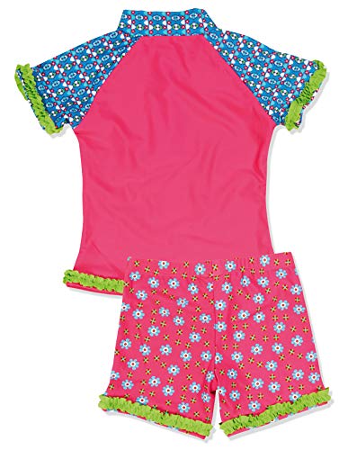 Playshoes UV-Schutz Bade-Set Blumen Badebekleidungsset, Multicolor (Original 900), 6-12 Meses (74/80 cm) para Niñas