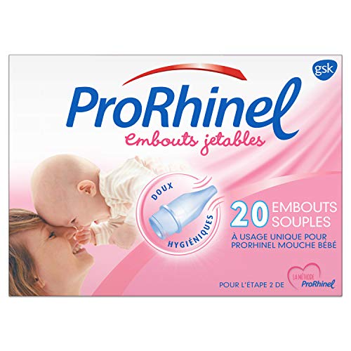 PRORHINEL - Recambios desechables para aspirador nasal (20 unidades) Talla:1 Mouche Bébé