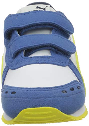 PUMA Cabana Racer SL V INF, Zapatillas Unisex niños, Blanco White/Bright Cobalt/Meadowlark 80, 20 EU