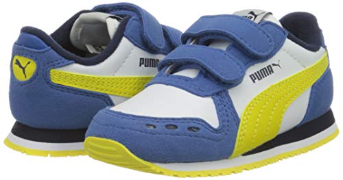 PUMA Cabana Racer SL V INF, Zapatillas Unisex niños, Blanco White/Bright Cobalt/Meadowlark 80, 20 EU