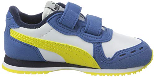 PUMA Cabana Racer SL V INF, Zapatillas Unisex niños, Blanco White/Bright Cobalt/Meadowlark 80, 20 EU