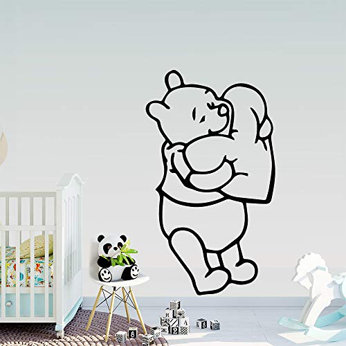 QEzDX Oso extraíble Papel Tapiz de Vinilo Rollo decoración de Muebles decoración del hogar Sala de Estar Dormitorio habitación de los niños decoración del hogar 43x24 cm