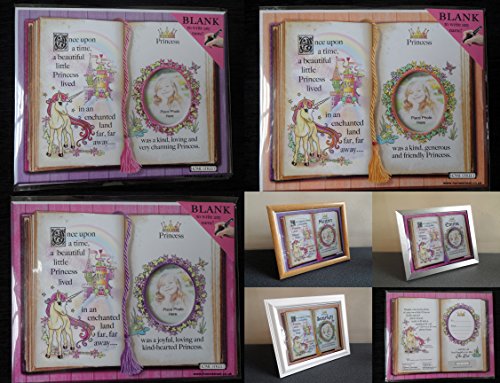 Regalo para una princesa unicornio para pantalla plana con un especial verso, cualquier nombre y foto blanco melocotón Talla:WITH WHITE FRAME