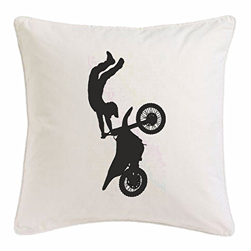 Reifen-Markt Funda de la Almohada 40x40cm Motocross Silueta ??125cc Motocross Freestyle Motocross Motociclista Bici de la Motocicleta Deportes Ropa MÁQUINA de Mikrofas