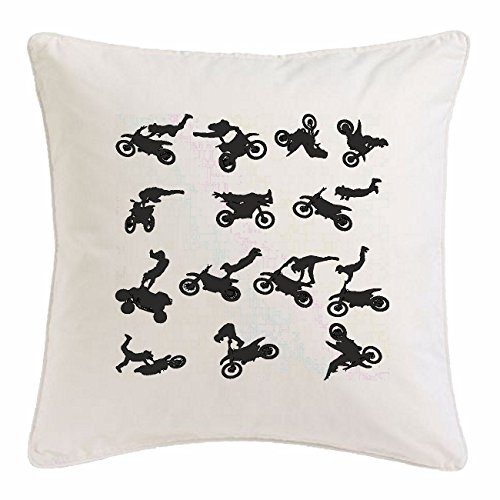 Reifen-Markt Funda de la Almohada 40x40cm Motocross Silueta ??125cc Motocross Freestyle Motocross Motociclista Bici de la Motocicleta Deportes Ropa MÁQUINA de Mikrofas