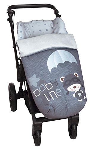 Saco de Bebé Universal Silla con Cubre Pies Polar, Desmontable con Cremalleras. Lavable a máquina. (Paracaidista)