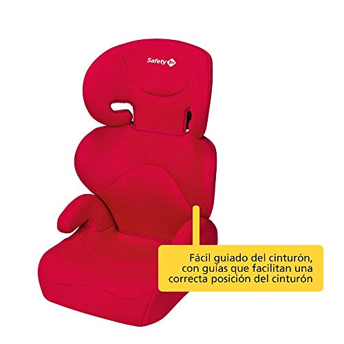 Safety 1st Road Safe Silla de coche grupo 2/3, reclinable en 2 posiciónes, Fácil y rápida de instalar con cinturón de seguridad, color Rojo