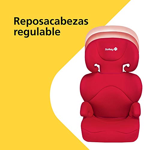 Safety 1st Road Safe Silla de coche grupo 2/3, reclinable en 2 posiciónes, Fácil y rápida de instalar con cinturón de seguridad, color Rojo