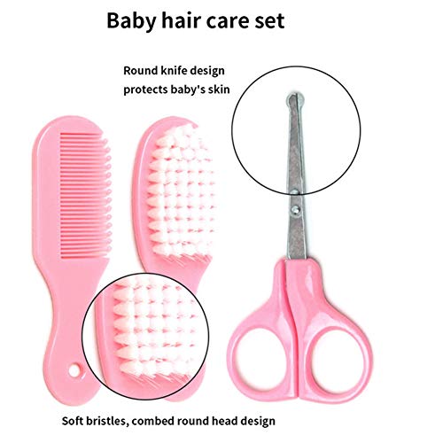 Set Para Cuidado Del Bebé, Bebé Kit de Cuidado Diario, Kit de Cuidado del Bebé, 10 Piezas Conveniente Bebé Kit de Aseo Nail Clipper Tijeras Cepillo de Pelo Peine Manicura