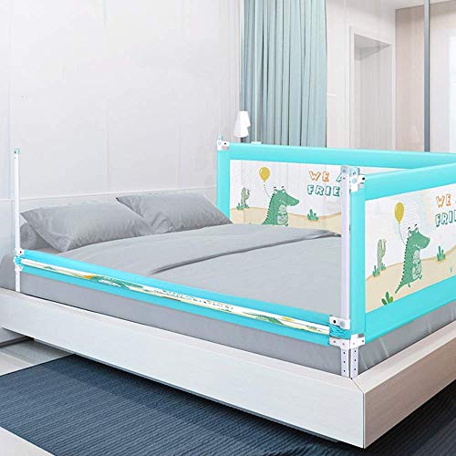 SILOLA Barandilla Cama para bebés y niños (Color: Azul, tamaño: 220 cm)