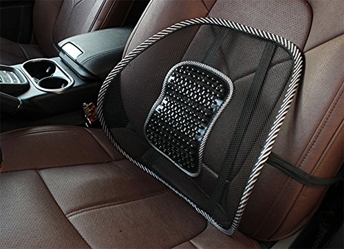 Skyeye Masajeador, accesorios para autos Black Mesh Massage Waist Back Massager estimula la circulación de la sangre y relaja los músculos