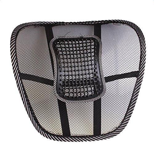 Skyeye Masajeador, accesorios para autos Black Mesh Massage Waist Back Massager estimula la circulación de la sangre y relaja los músculos