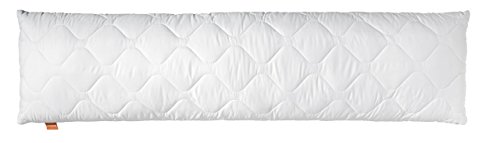 sleepling 190109 Almohada para Embarazadas, cojín de Lactancia, Hecho de Microfibra Suave, 40 x 145 cm, Relleno de 1.2 kilogramos, con Cierre; Blanco