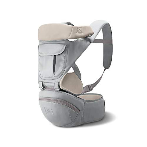 SONARIN 3 en 1 Multifuncional Hipseat Baby Carrier, Portador de bebé,Sling frontal para bebés,Ergonómica,Todas las estaciones,100% GARANTIZADO y ENTREGA GRATUITA, Ideal Regalo(Gris)