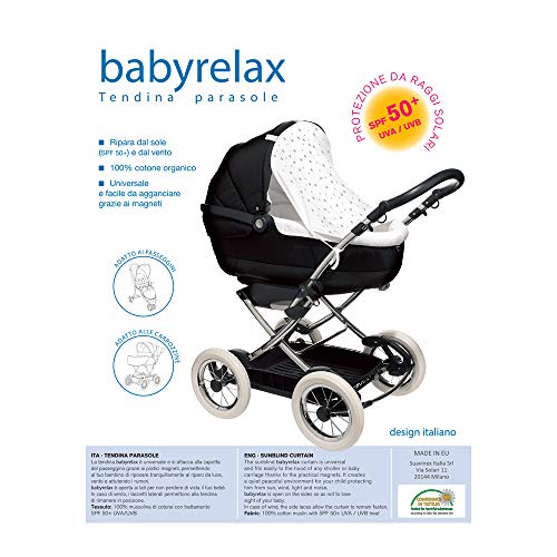 Suavinex Babyrelax - Cortina parasol Glacial Grey