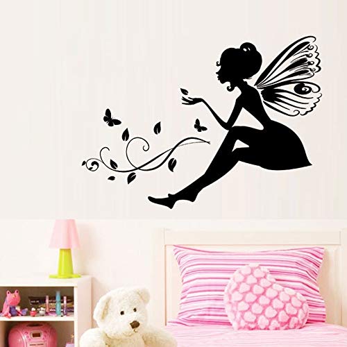 Tallada flor de vinilo de hadas pegatinas de pared decoración para el hogar arte tatuajes de pared papel tapiz para sala de estar dormitorio de chicas fresco 43X57CM