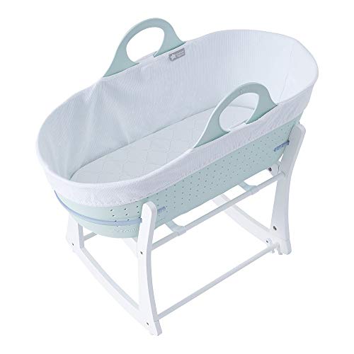 Tommee Tippee Cuna Moisés para bebé Sleepee y base, verde