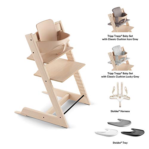 TRIPP TRAPP® Baby Set para niños a partir de los 6 meses │ Accesorio de bebé para la silla evolutiva de STOKKE® │ Respaldo ergonómico │ Color: Natural