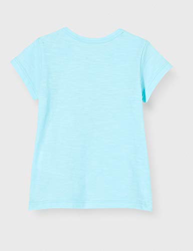 United Colors of Benetton T-Shirt Camiseta de Tirantes, Turquesa (Aqua Splash 0z8), 74 para Bebés