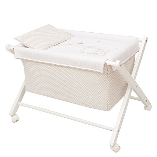 Vestidura Minicuna Tijeras mibebestore Blanco/Beige (No Incluye Estructura)