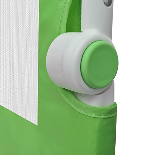 vidaXL Barandilla seguridad verde infantil para la cama dimensiones 102 x 42 cm