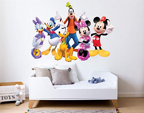 Vinilo Decorativo Infantil de Pared Disney Mickey y Sus Amigos – Autoadhesivo de fácil colocación – Habitación Infantil – 43x60