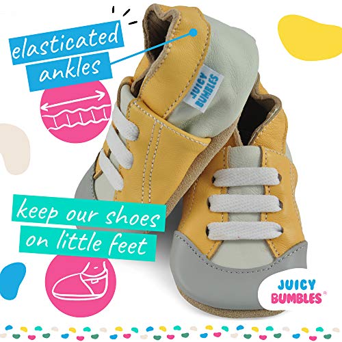 Zapatillas Bebe Niño - Zapato Bebe Niño - Zapatos Bebes - Calzados Bebe Niño - Deportivas Amarillos - 6-12 Meses