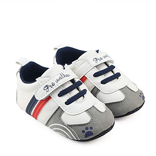 Zapatillas de Deporte Bebé, LANSKIRT Recién Nacido Prewalker Zapatos de Suela Blanda Antideslizante Zapatos con Velcro Zapatos de Cuna