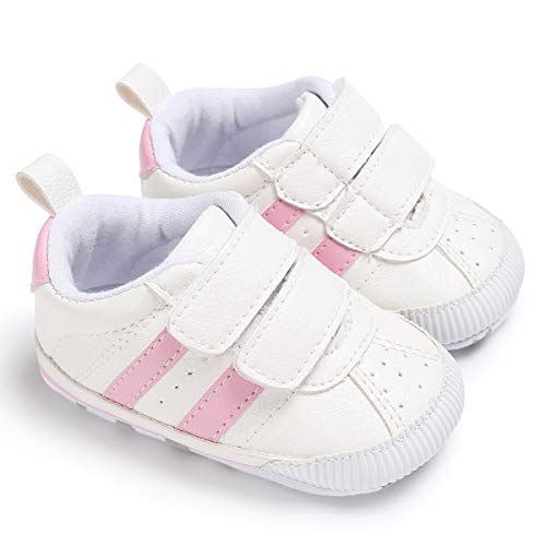 Zapatos Bebe NiñO NiñA Rojo Zapatillas De Deporte De Moda Zapatillas De Deporte para BebéS ReciéN Nacidos Zapatillas Deportivas para NiñOs, NiñAs, BebéS, Cordones (11(0 Meses-6 Meses), Style Rosado)