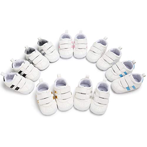 Zapatos Bebe NiñO NiñA Rojo Zapatillas De Deporte De Moda Zapatillas De Deporte para BebéS ReciéN Nacidos Zapatillas Deportivas para NiñOs, NiñAs, BebéS, Cordones (11(0 Meses-6 Meses), Style Rosado)