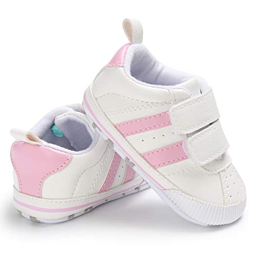 Zapatos Bebe NiñO NiñA Rojo Zapatillas De Deporte De Moda Zapatillas De Deporte para BebéS ReciéN Nacidos Zapatillas Deportivas para NiñOs, NiñAs, BebéS, Cordones (11(0 Meses-6 Meses), Style Rosado)