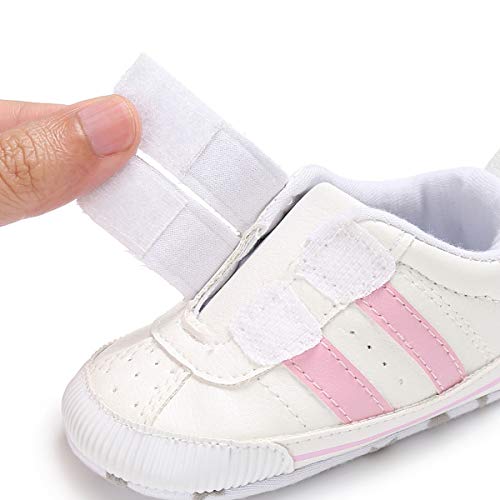 Zapatos Bebe NiñO NiñA Rojo Zapatillas De Deporte De Moda Zapatillas De Deporte para BebéS ReciéN Nacidos Zapatillas Deportivas para NiñOs, NiñAs, BebéS, Cordones (11(0 Meses-6 Meses), Style Rosado)