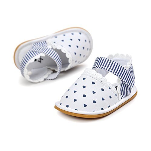 Zapatos de Bebé, Morbuy Unisexo Zapatos Bebe Primeros Pasos Verano Recién nacido 0-18 Mes Bebé Casual Verano Zapatos Suela Blanda Zapatillas Antideslizante Sandalias (12cm / 6-12meses, Amor azul)