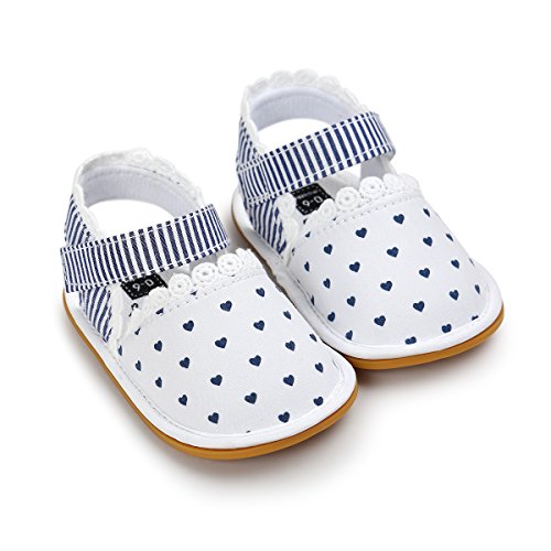 Zapatos de Bebé, Morbuy Unisexo Zapatos Bebe Primeros Pasos Verano Recién nacido 0-18 Mes Bebé Casual Verano Zapatos Suela Blanda Zapatillas Antideslizante Sandalias (12cm / 6-12meses, Amor azul)