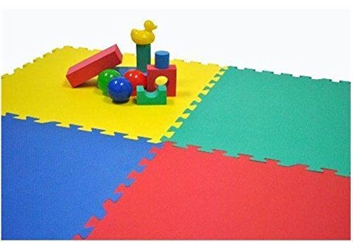 8 x Suelos Para Niños Y Infantiles EVA Puzzle Colchonetas 60 Centímetros x 60  Centímetros x12mm Con Reverso Antideslizante, Certificacion Libre De Toxicos