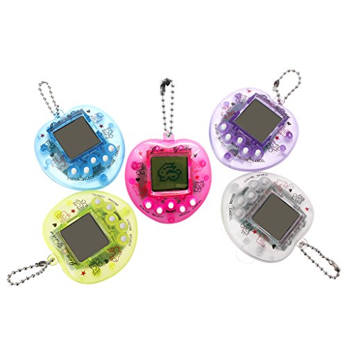 Autone LCD Virtual Digital Juguete para Mascota, Lindo corazón Forma máquina de Juego electrónico de Mano con Llavero – 1 Pieza