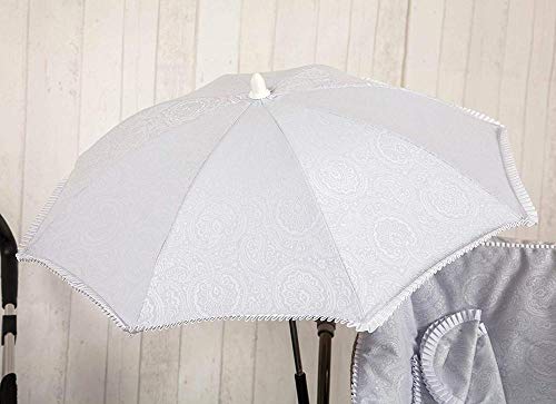 Babyline Bombón - Sombrilla para silla de paseo, color gris