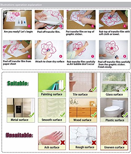 BJWQTY Pegatina de Pared para Dormir de Luna decoración atística de Pared para Dormitorio de bebé diseño Bonita calcomanías de Vinilo para Pared decoración de Amor de Luna Durmiente