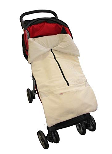 ByBoom® – Saco de verano para cochecito de bebés con funda para los pies 2 en 1 - Saco universal para los pies y manta para capota / asiento infantil para coche, como Maxi-Cosi, Römer, Buggy, Babybett - Color gris