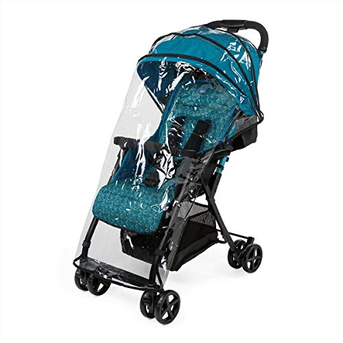 Chicco Ohlala 2 - Silla de paseo ultra ligera y compacta, fácil conducción, solo pesa 3,8 kg, color rosa estampado azul verdoso (Digital)